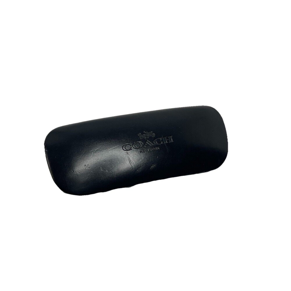 Coach Leather Black Clam Shell Hard Eye Glasses Sunglasses CASE ONLY